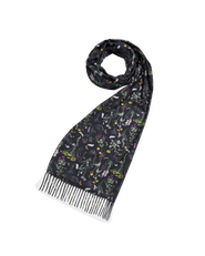 Fable England Wilderness Black Tassel Scarf