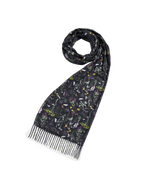 Fable England Wilderness Black Tassel Scarf