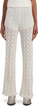 Golden Goose Open Stitch Wide Leg Pants