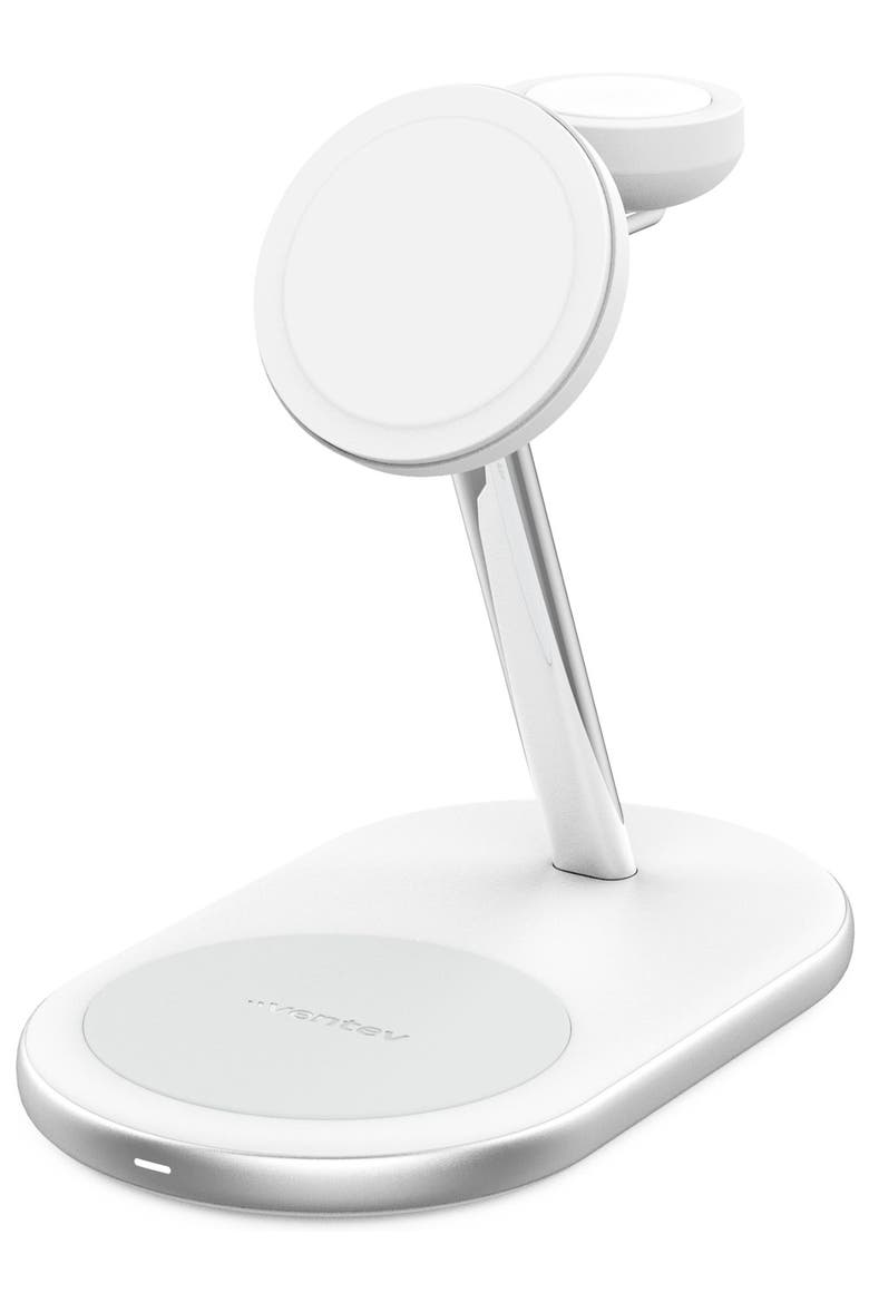 15W ULTRAFAST 3-in-1 Wireless Charging Stand, Alternate, color, White