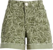 Wit & Wisdom 'Ab'Solution Print Patch Pocket High Waist Twill Shorts