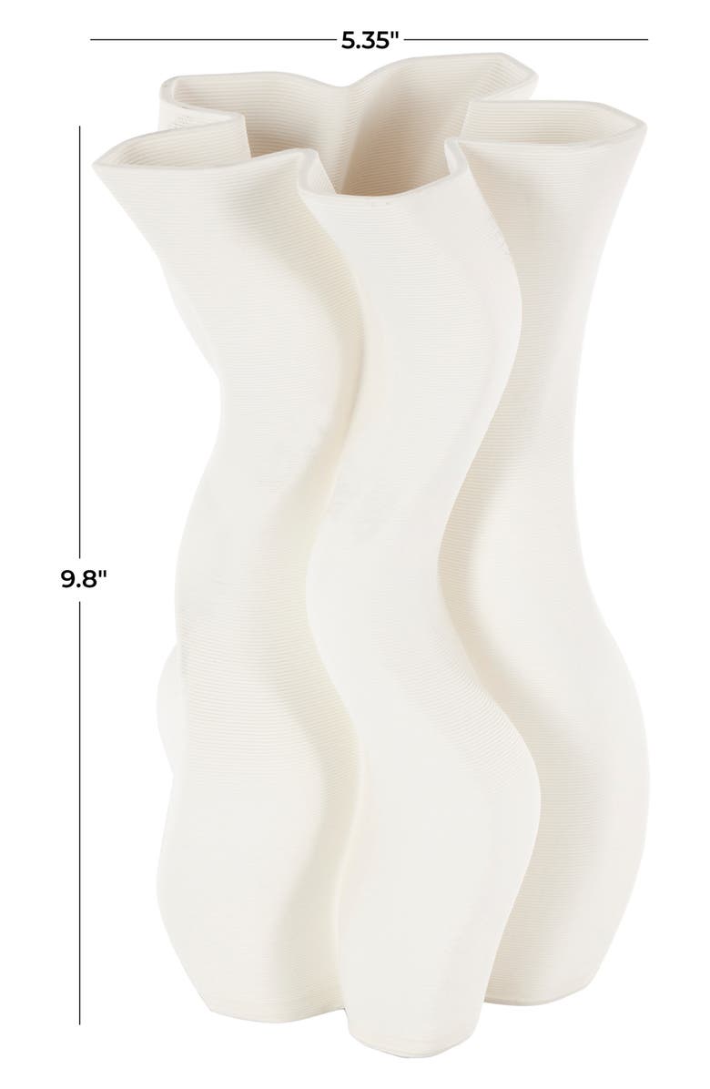 VIVIAN LUNE HOME Fluted Ceramic Vase, Alternate, color,