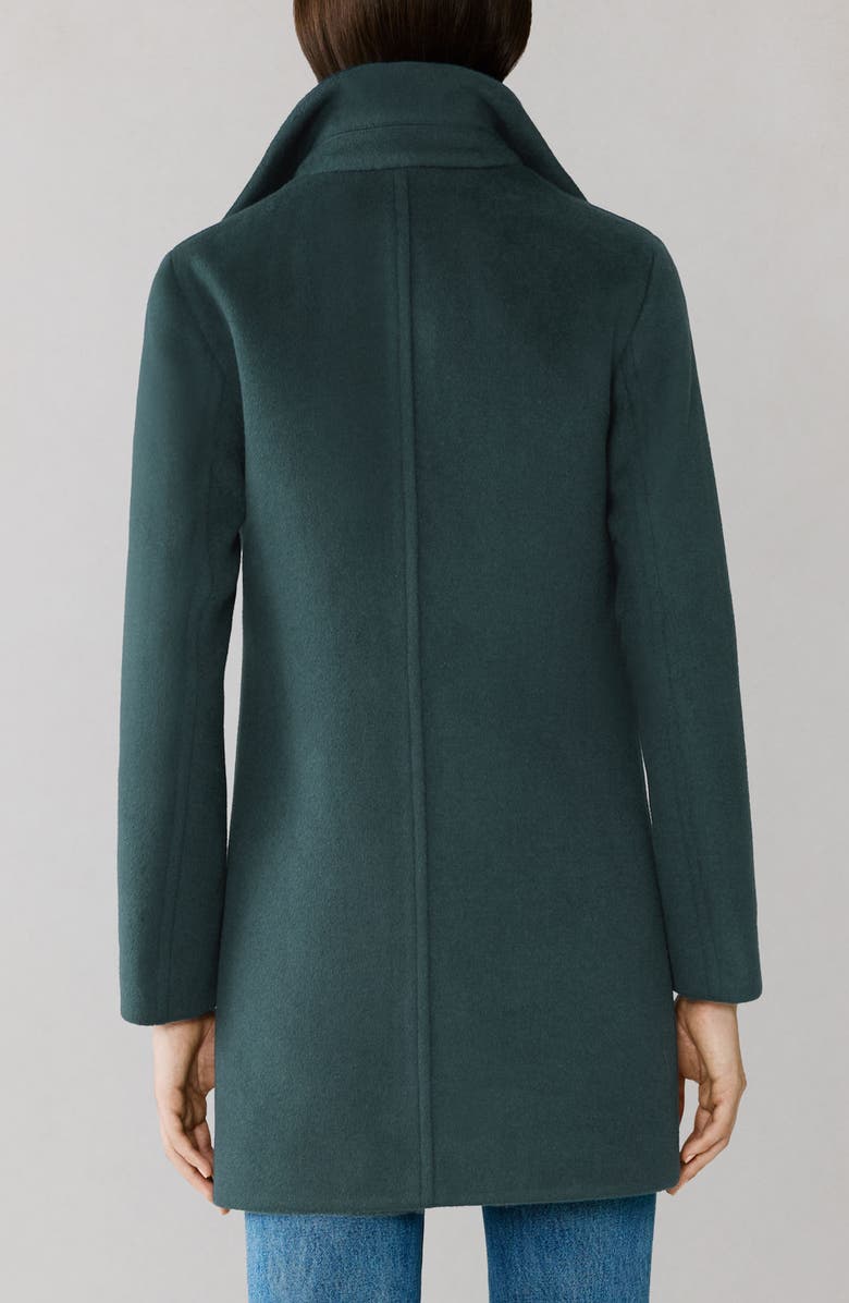 Soia & Kyo Abbi Wool Blend Coat with Removable Quilted Puffer Bib, Alternate, color, Midnight Forest