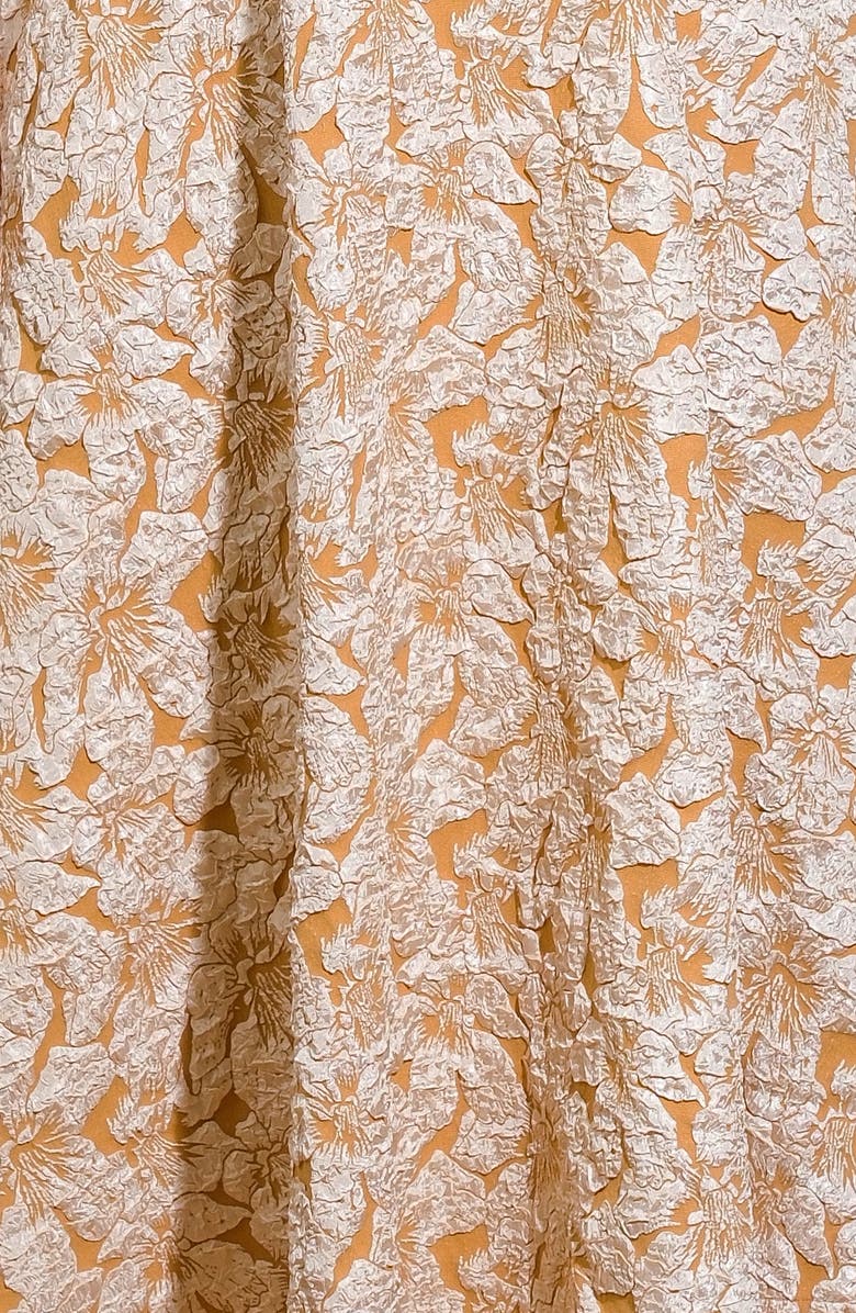 FLYING TOMATO Solid Midi Dress, Alternate, color, Mustard