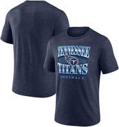 FANATICS Men's Fanatics Heather Navy Tennessee Titans Extreme Tackle Tri-Blend T-Shirt