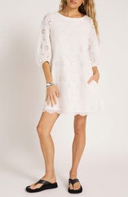 matty m. Ona Eyelet Shift Dress