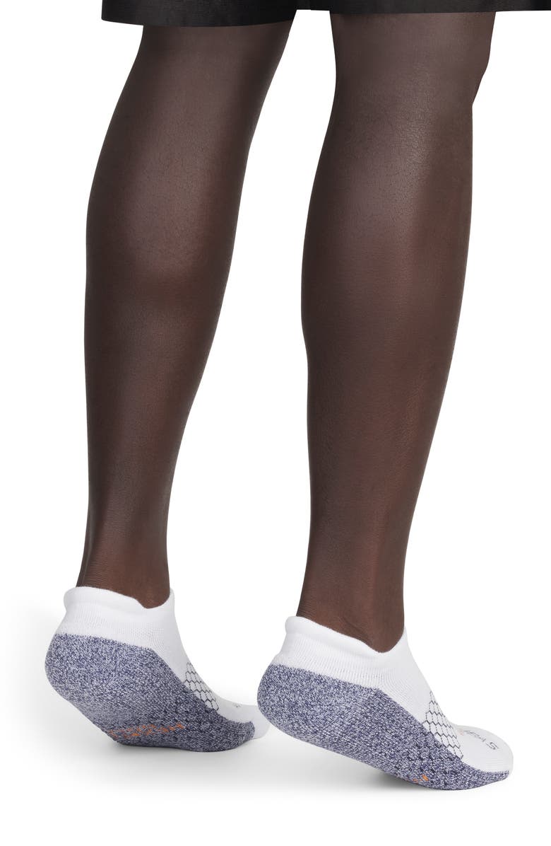 Bombas Marl Foot Bottom Golf Ankle Socks, Alternate, color, White / Dusk