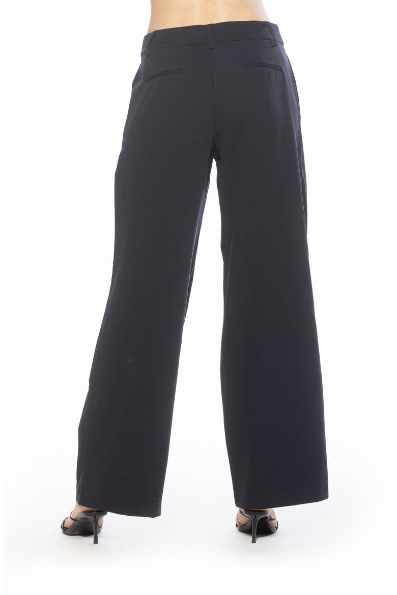 Quinn Pleated Wide Leg Pants, Alternate, color, NAVY