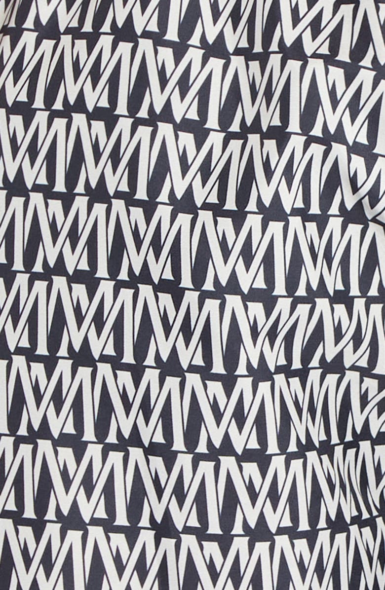 Moncler Monogram Print Swim Trunks, Alternate, color, 