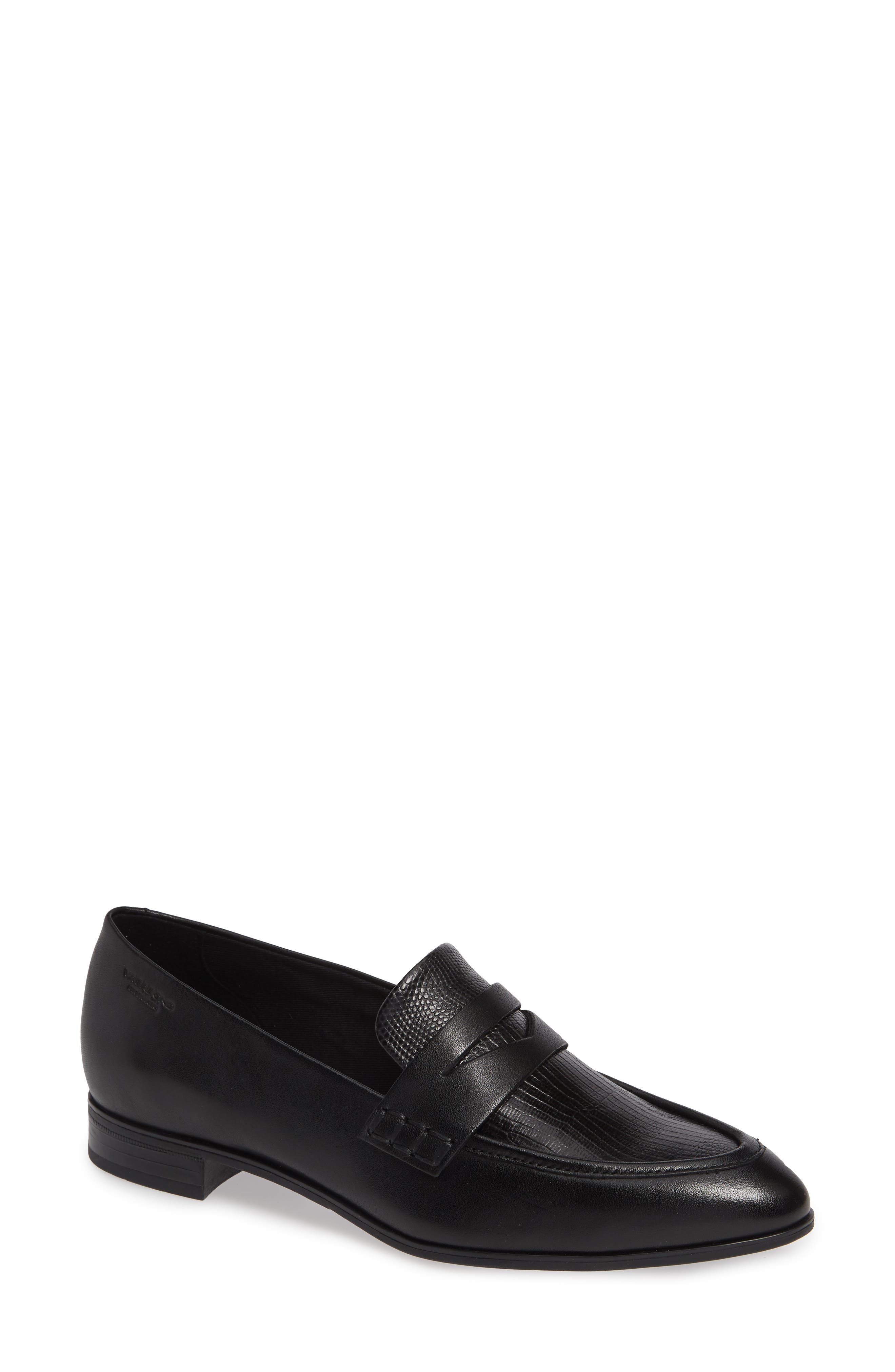 Frances Loafer, Main, color, BLACK/ BLACK LEATHER
