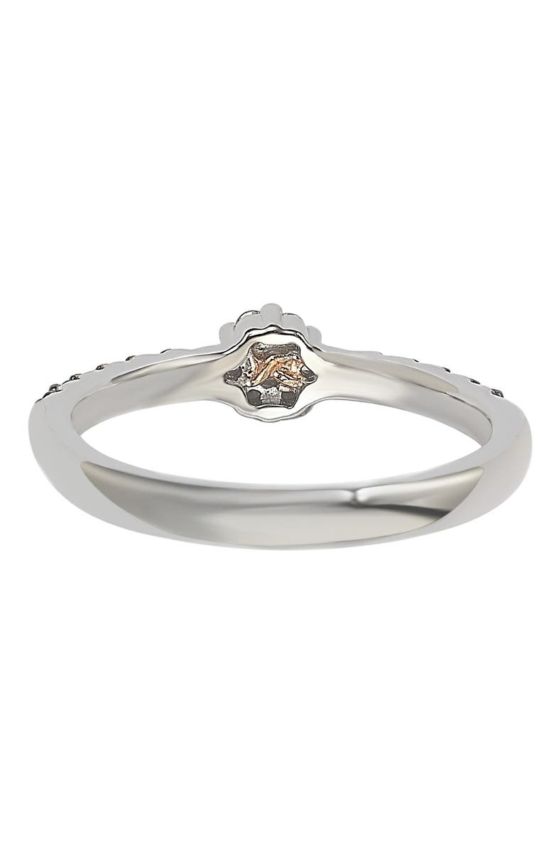 SUZY LEVIAN Sterling Silver White CZ Cluster & Pavé Green CZ Band Ring, Alternate, color, Green