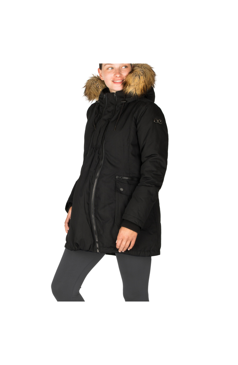 Modern Eternity Maternity Modern Eternity Women's Sara 3 in 1 Down Maternity Parka Waterproof, Main, color, Black