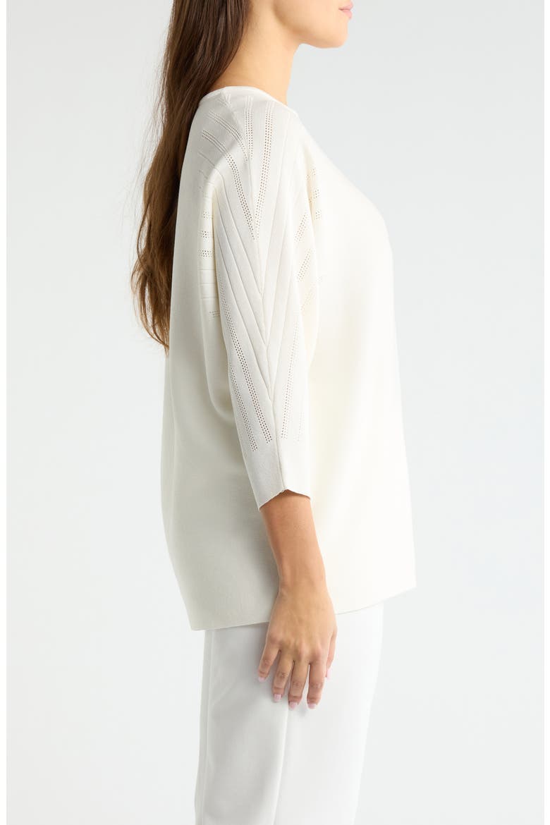 Stripe Dolman Sleeve Sweater, Alternate, color, VANILLA ICE
