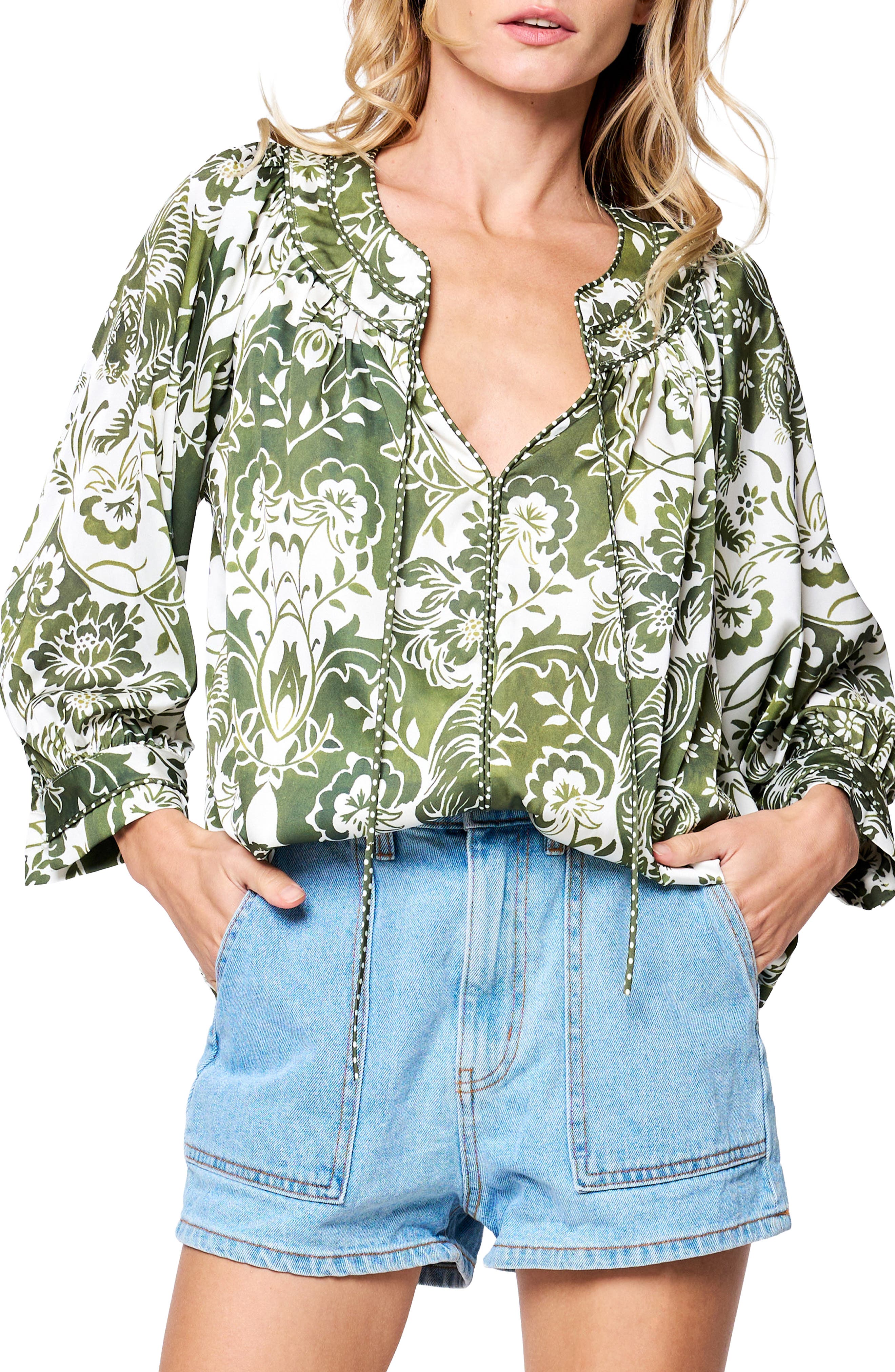 Katari Tiger Print Top