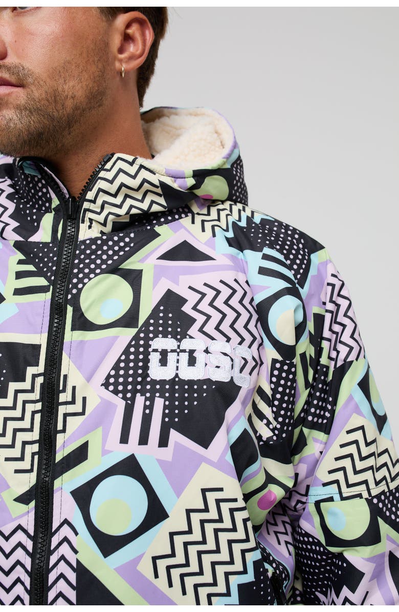 OOSC Saved By The Bell Recycled Lined Changing Robe - Men's, Alternate, color, Multicolored
