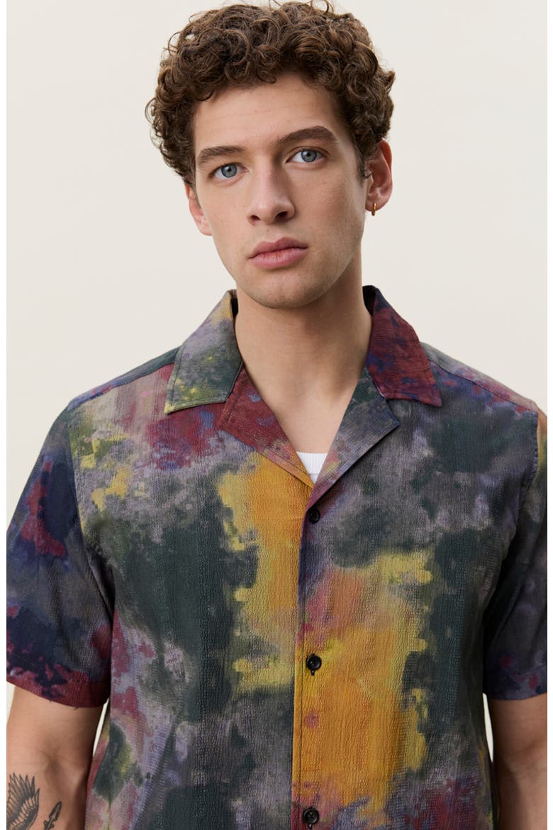 Stretch Camp Shirt, Alternate, color, MEDITERRANEA GREEN