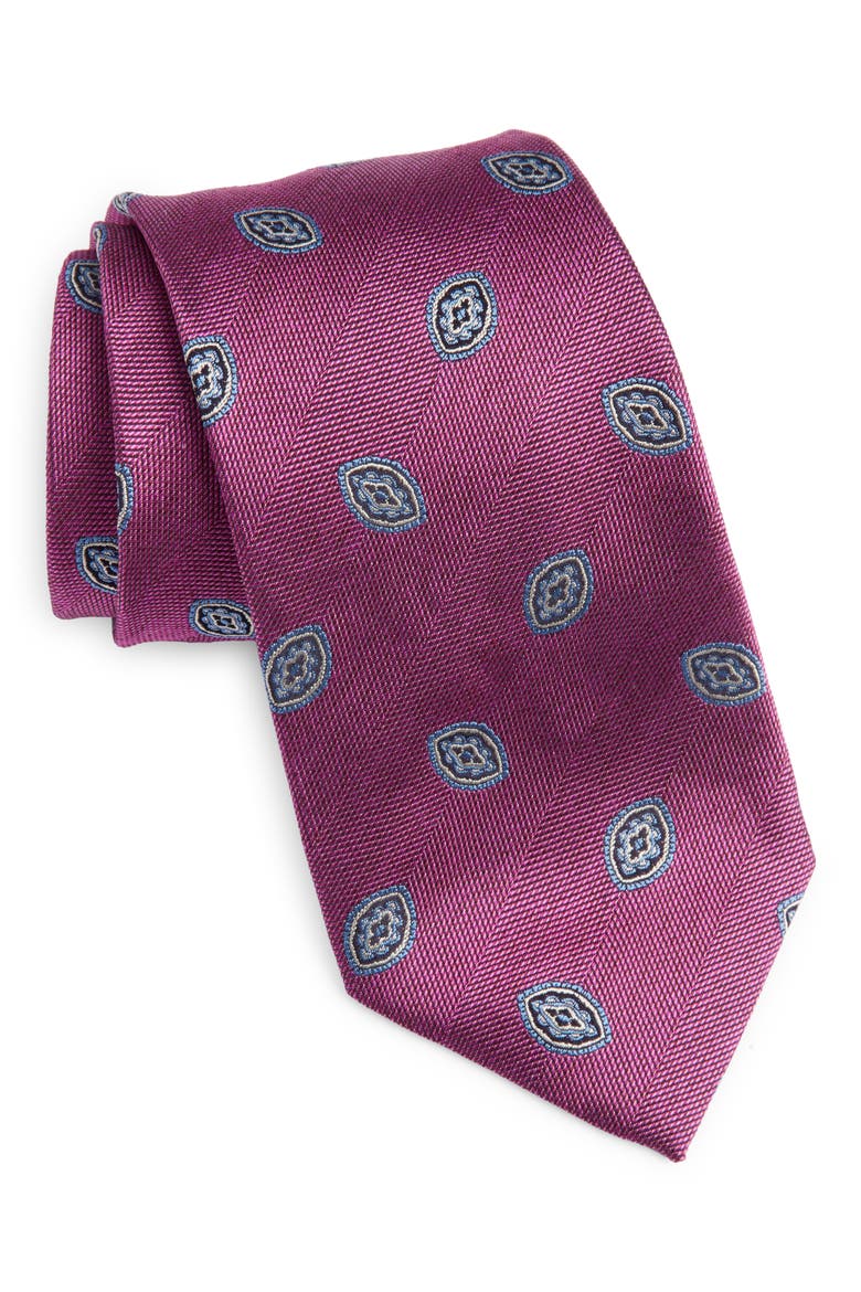David Donahue Medallion Silk Tie (Men) | Nordstromrack