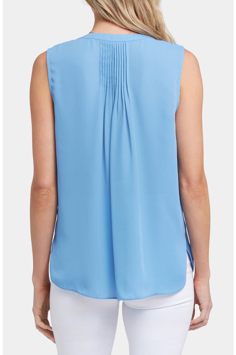 Print Pleat Back Sleeveless Split Neck Blouse (Nordstrom Exclusive), Alternate, color, PACIFIC COAST