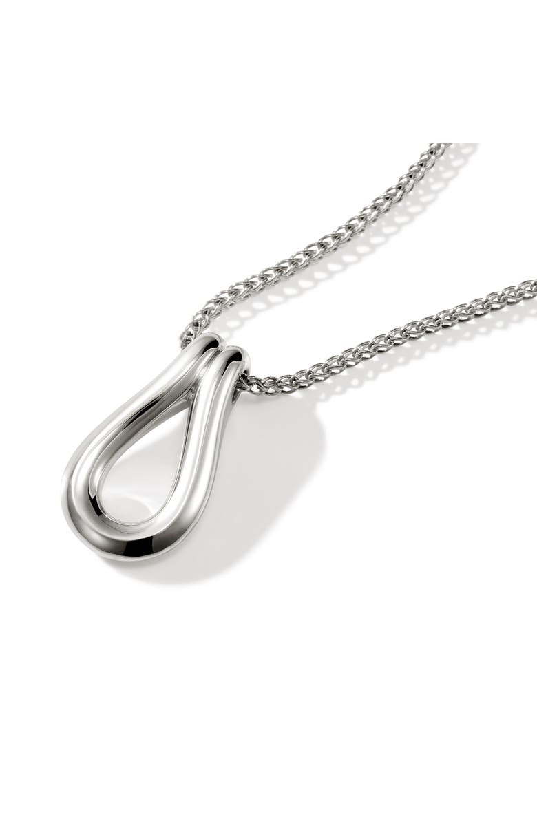 John Hardy Surf Pendant Necklace, Alternate, color, Silver