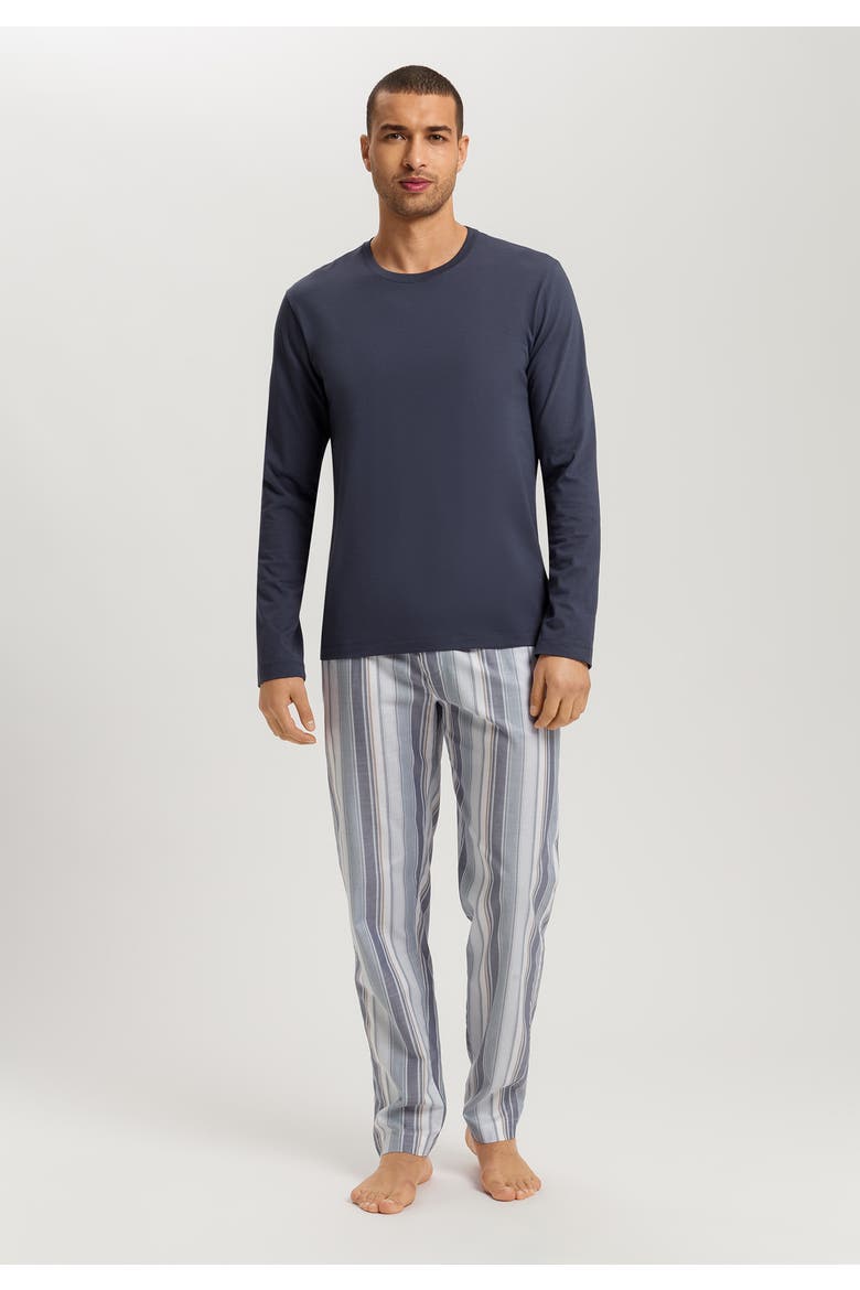Night And Day Cotton Woven Pajama Pants, Alternate, color, Smokey Blue Stripe