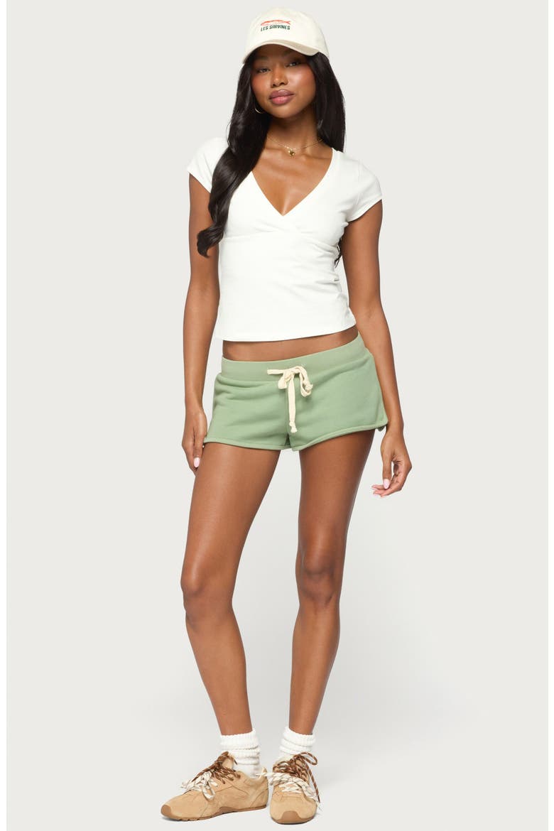 Celiah French Terry Shorts, Alternate, color, SAGE