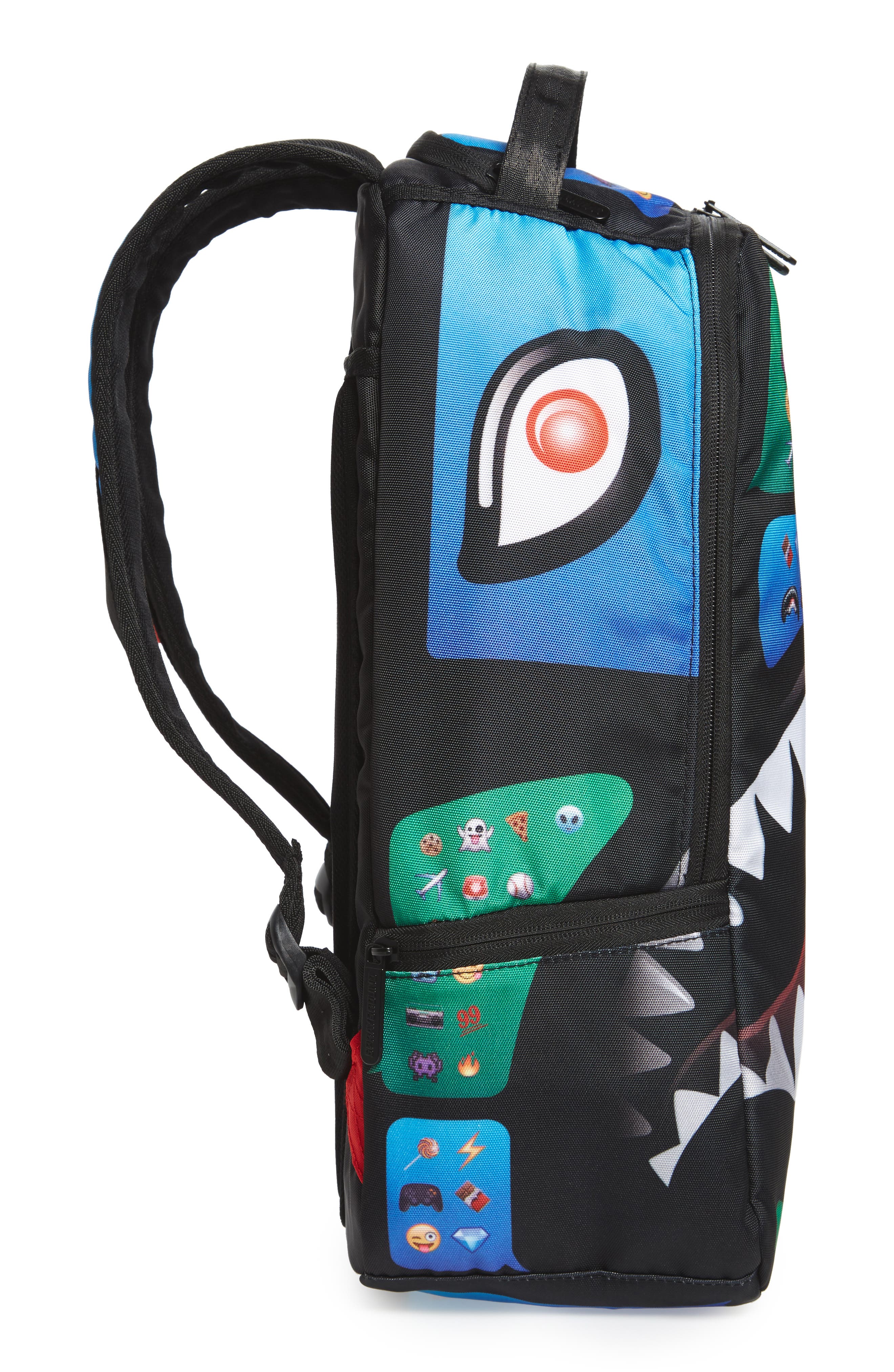 Sprayground Emoji Shark Backpack, Alternate, color, 