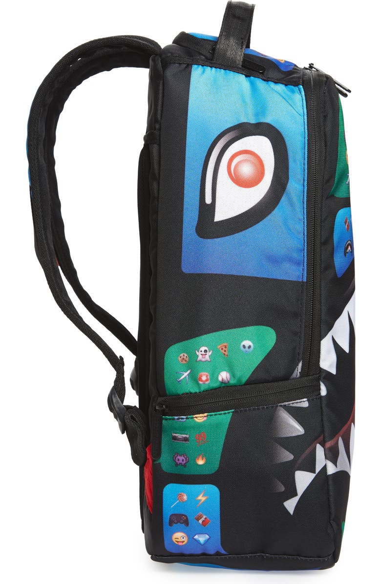 Sprayground Emoji Shark Backpack, Alternate, color,