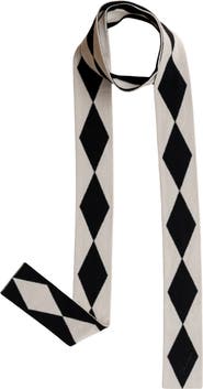 TBCo Merino Wool Harlequin Skinny Scarf