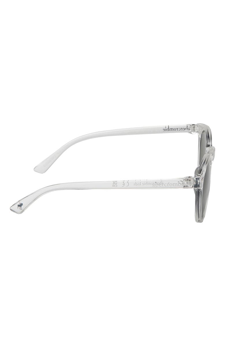 abercrombie kids Kids' Round Sunglasses, Alternate, color, Crystal / Green