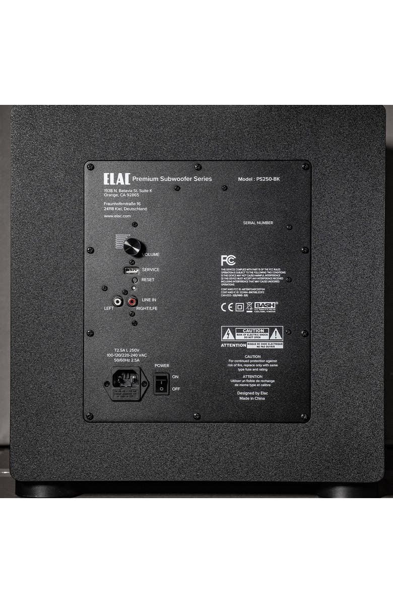 ELAC PS250 Varro 10 Inch Smart Subwoofer - Each, Alternate, color, Black