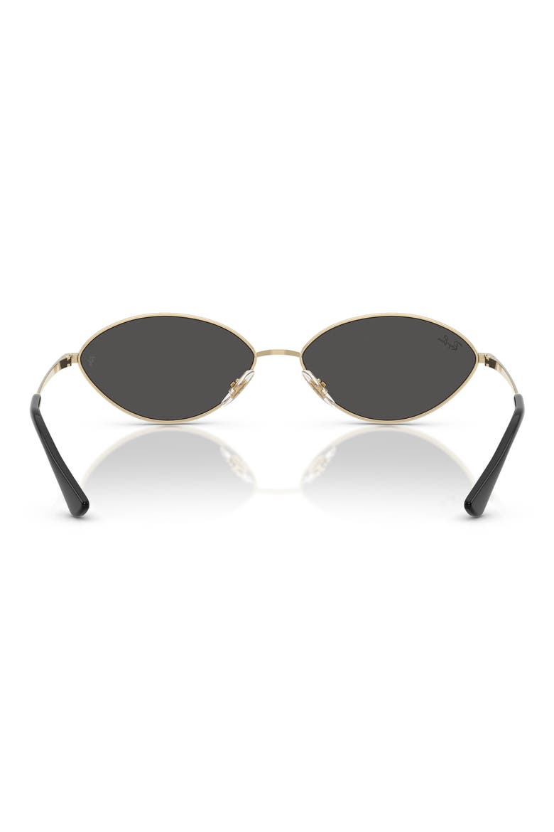 Kai 56mm Oval Sunglasses, Alternate, color, PALE GOLD DARK GREY