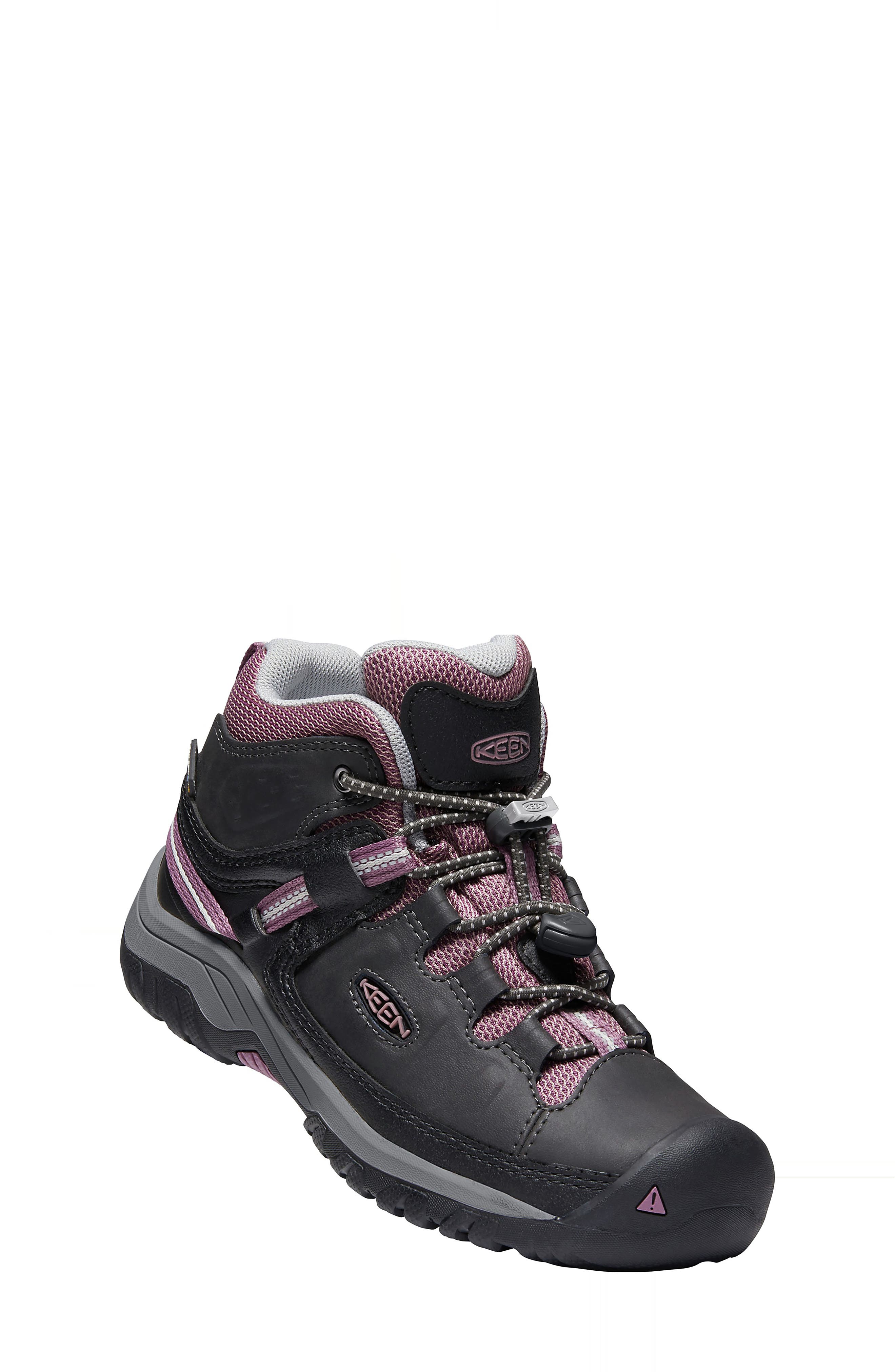 Targhee Mid Waterproof Hiking Boot, Main, color, RAVEN/ TULIPWOOD