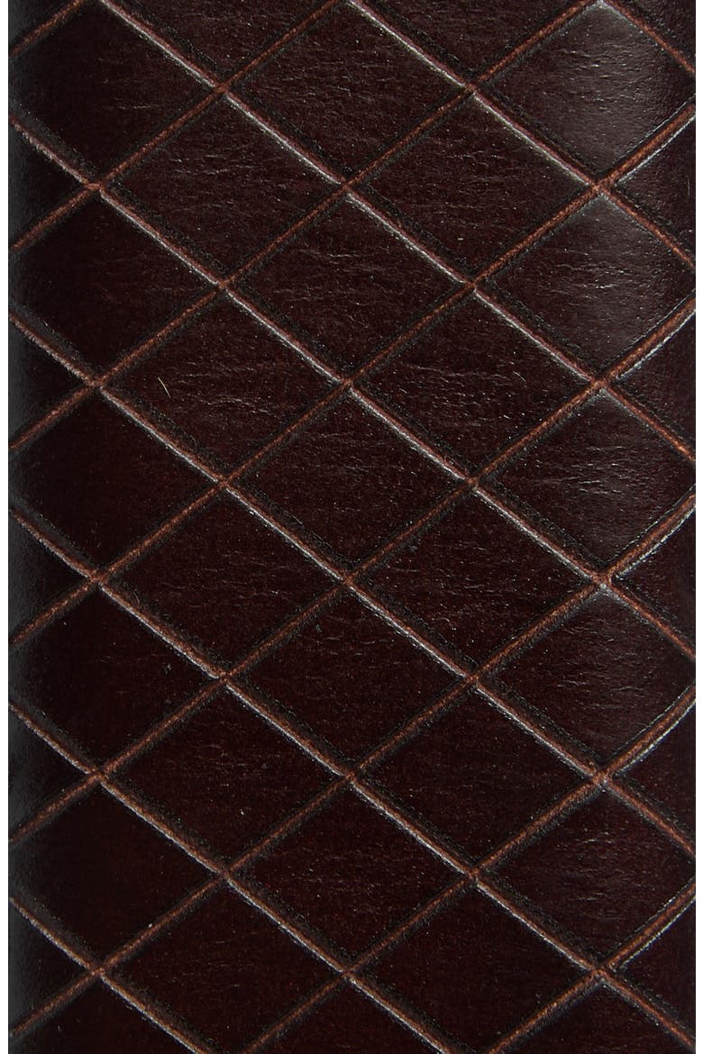 Reversible Embossed Leather Belt, Alternate, color, BROWN/BLACK
