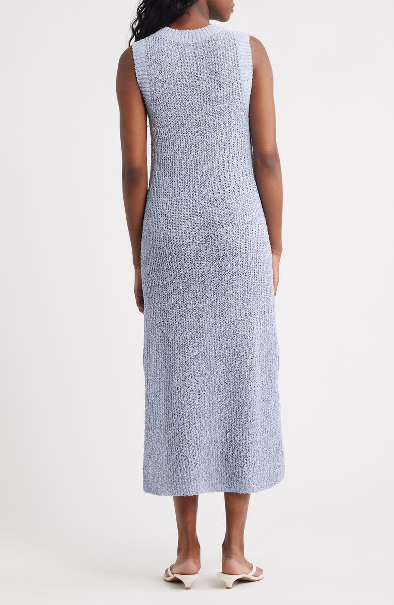 & Other Stories Silk & Cotton Sweater Dress, Alternate, color, Blue Dusty Light