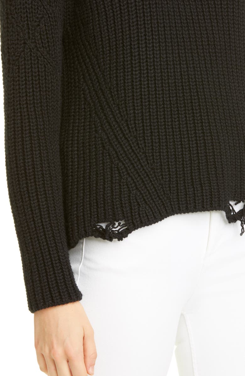 Brock Collection Destroyed Cashmere & Silk Sweater, Alternate, color, 
