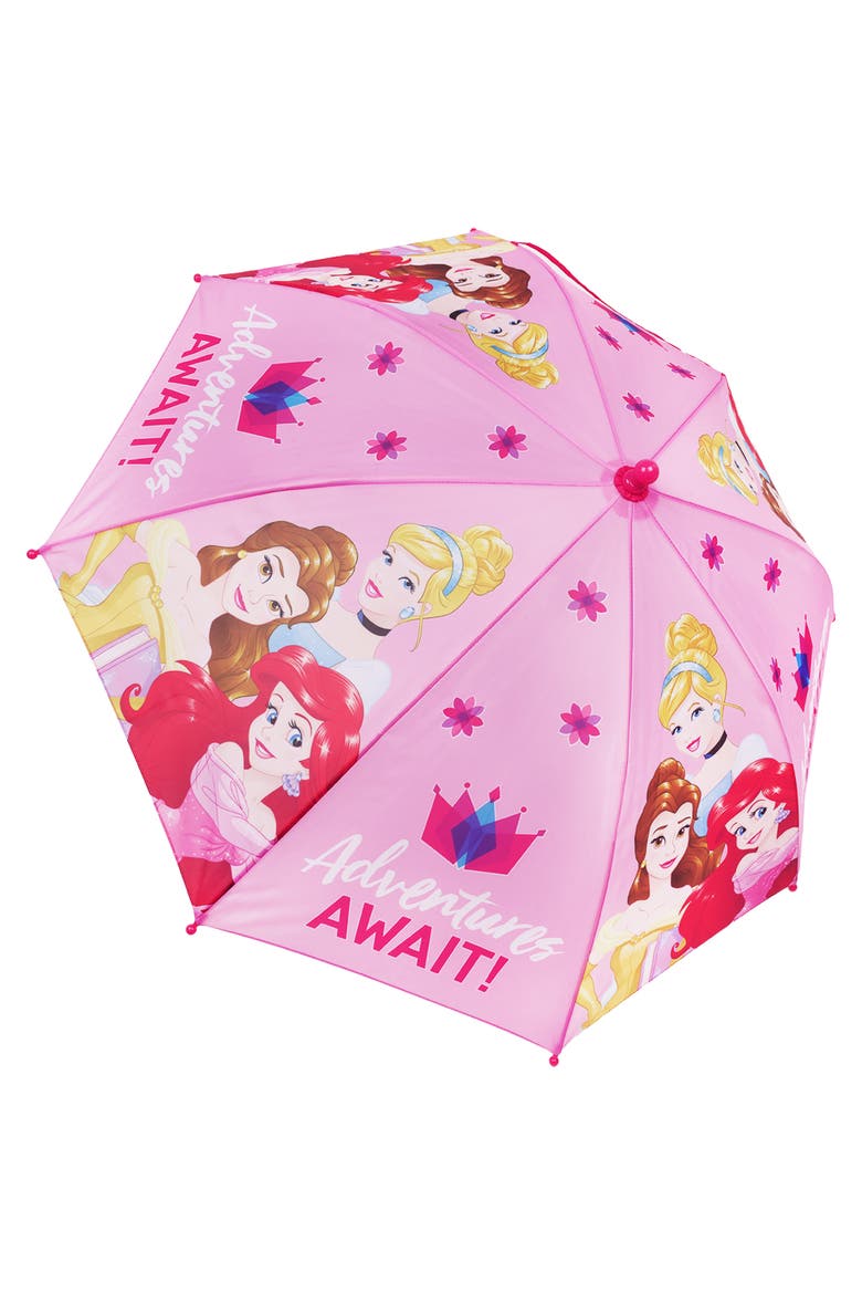 Princess "Adventures Await" Kids Umbrella, Alternate, color, PINK