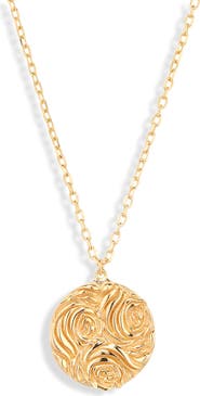 THE SIS KISS x Loverly Grey Design Flower Coin Pendant Necklace