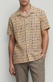 Noize Rider Printed Camp Shirt