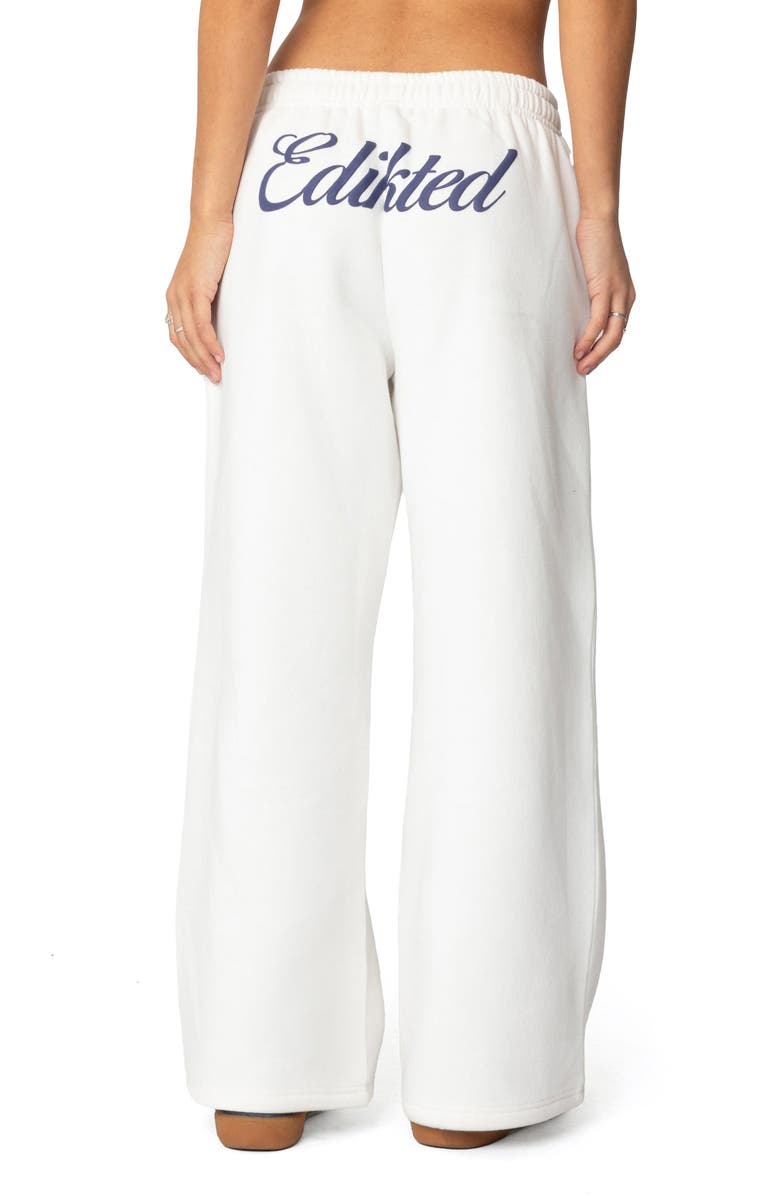 EDIKTED Miss Edikted Sweatpants, Alternate, color, White