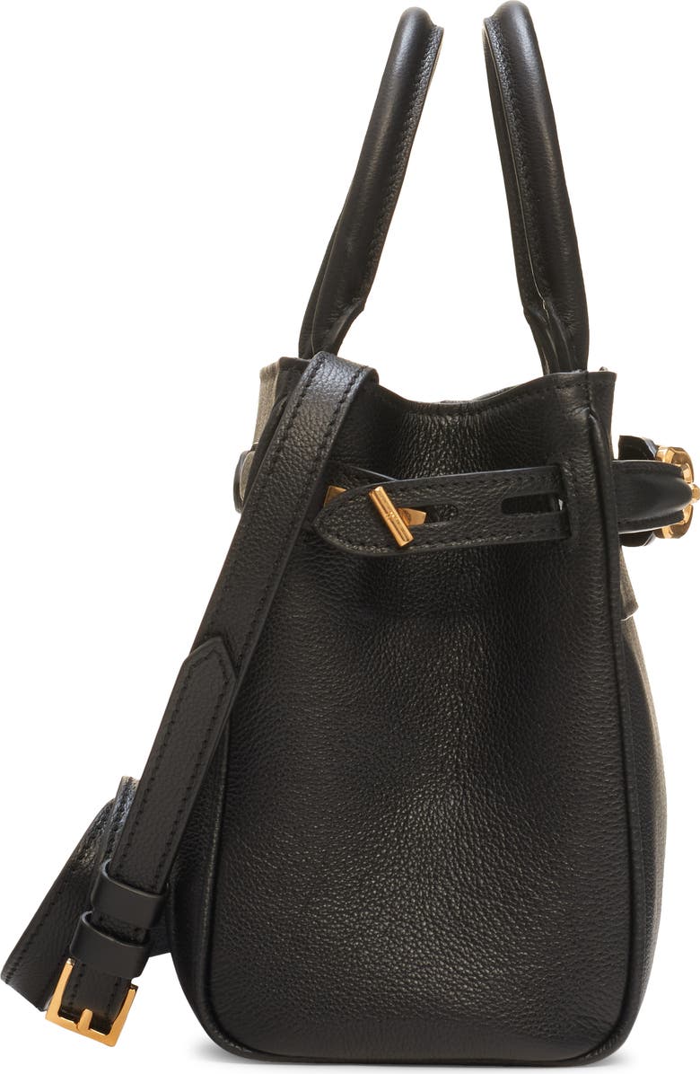 TOM FORD Small Leather Tote, Alternate, color,