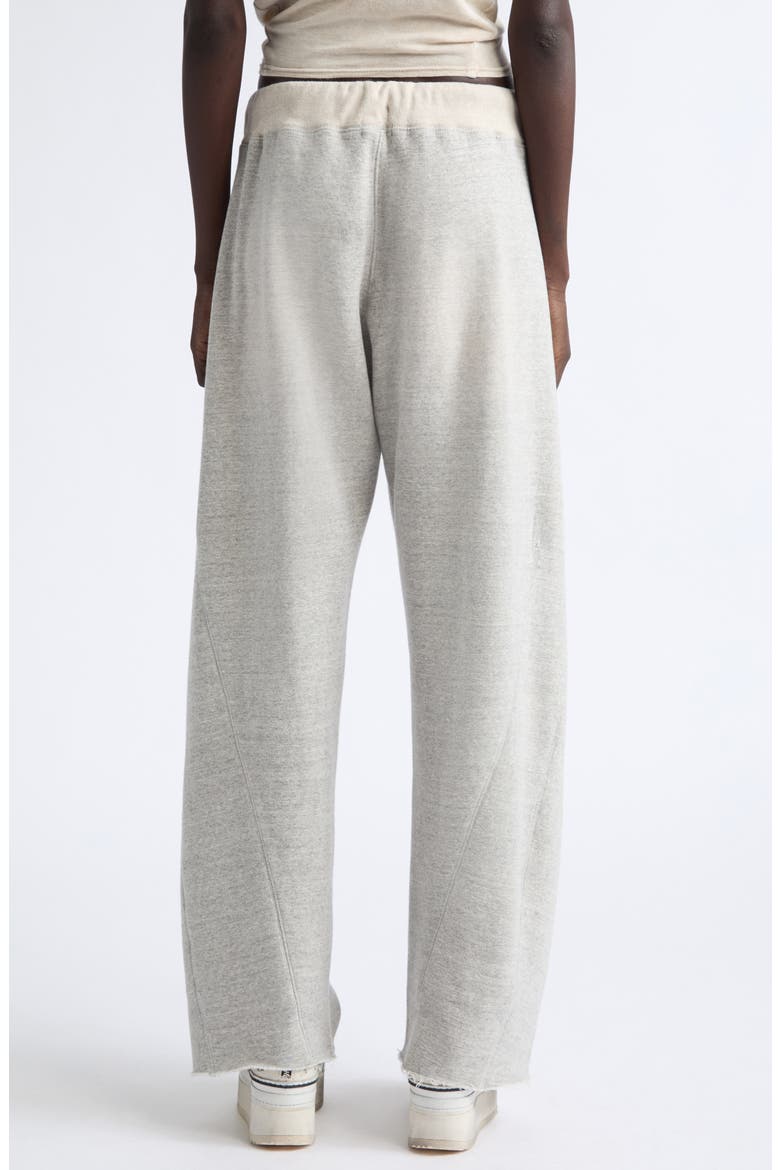 Relaxed Darted Sweatpants, Alternate, color, HEATHER GREY WITH OATMEAL