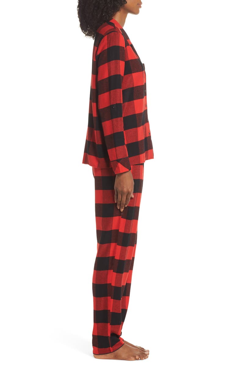 Nordstrom Lingerie Starlight Flannel Pajamas, Alternate, color, 