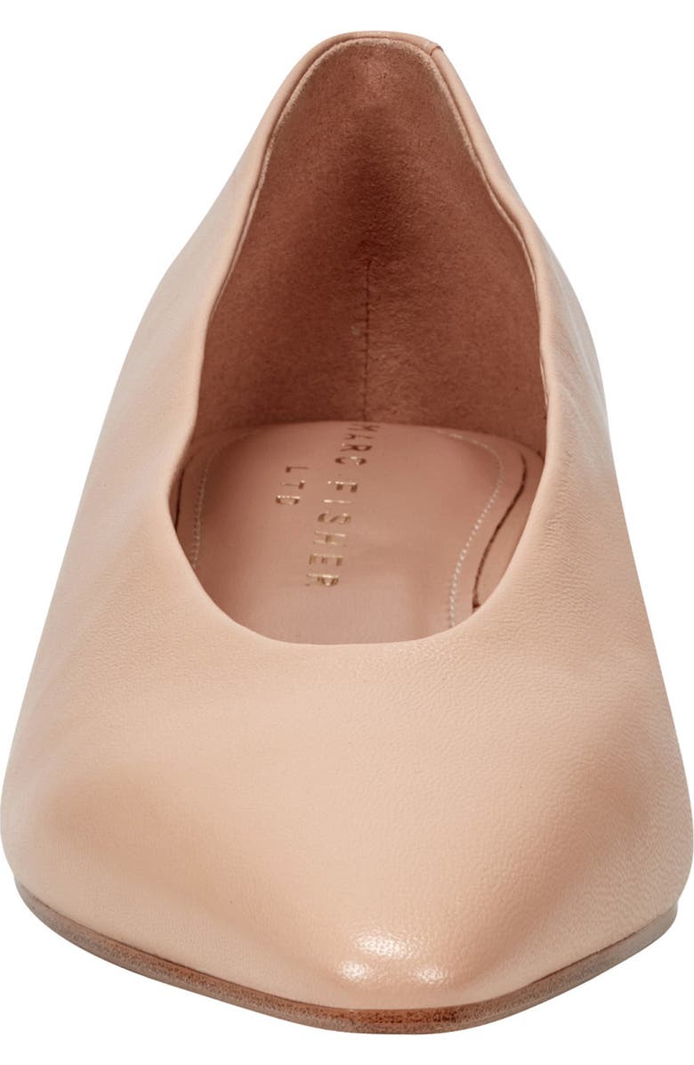 Marc Fisher LTD Gunner Pointed Toe Flat, Alternate, color, Light Natural