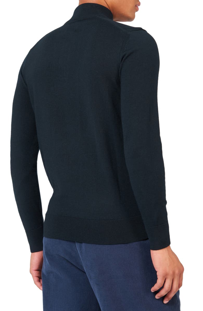 Ben Sherman Regular Fit Half Zip Merino Wool Blend Sweater, Alternate, color, 