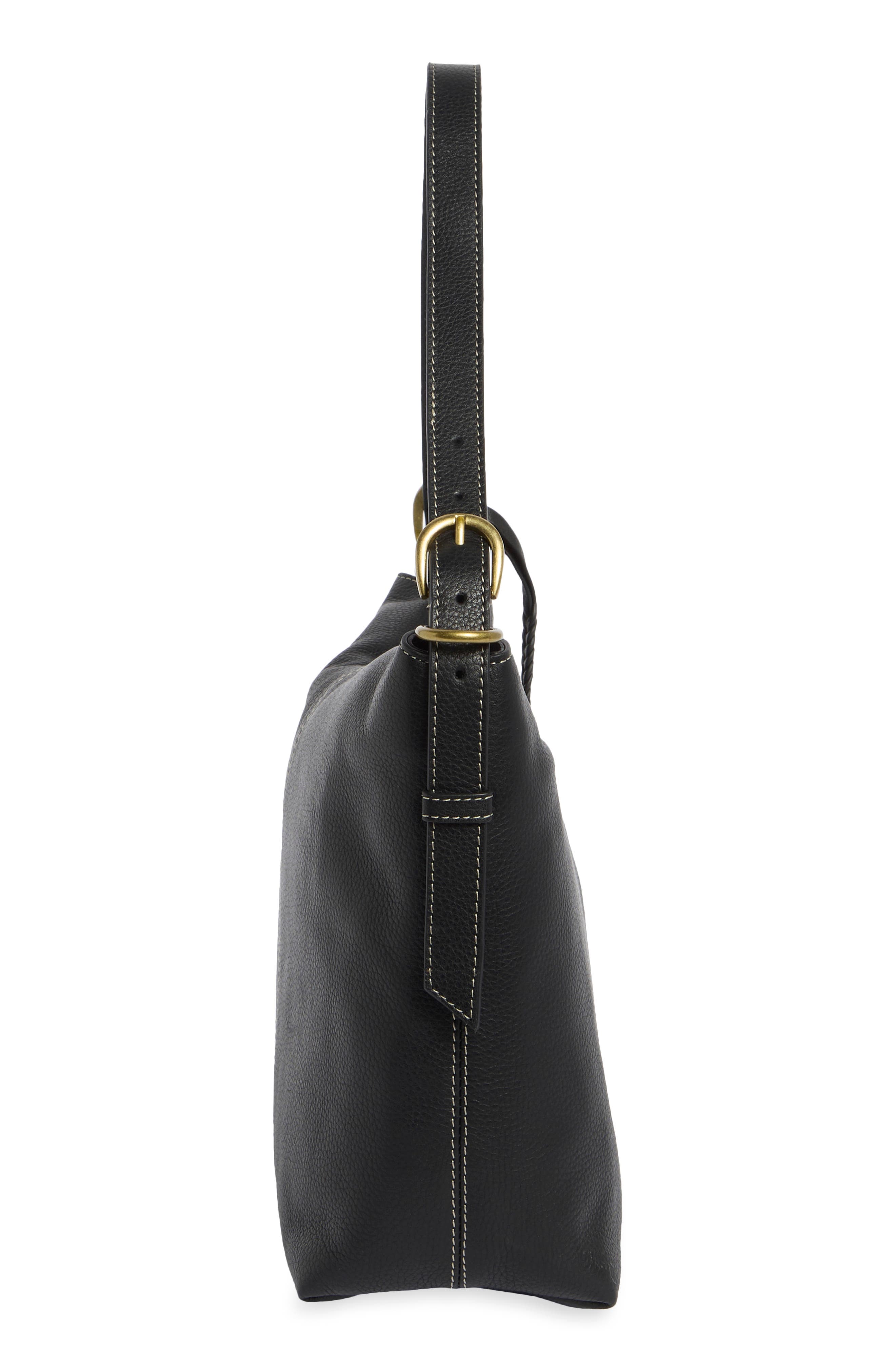 Amy Leather Hobo, Alternate, color, BLACK PEBBLE VINTAGE LE