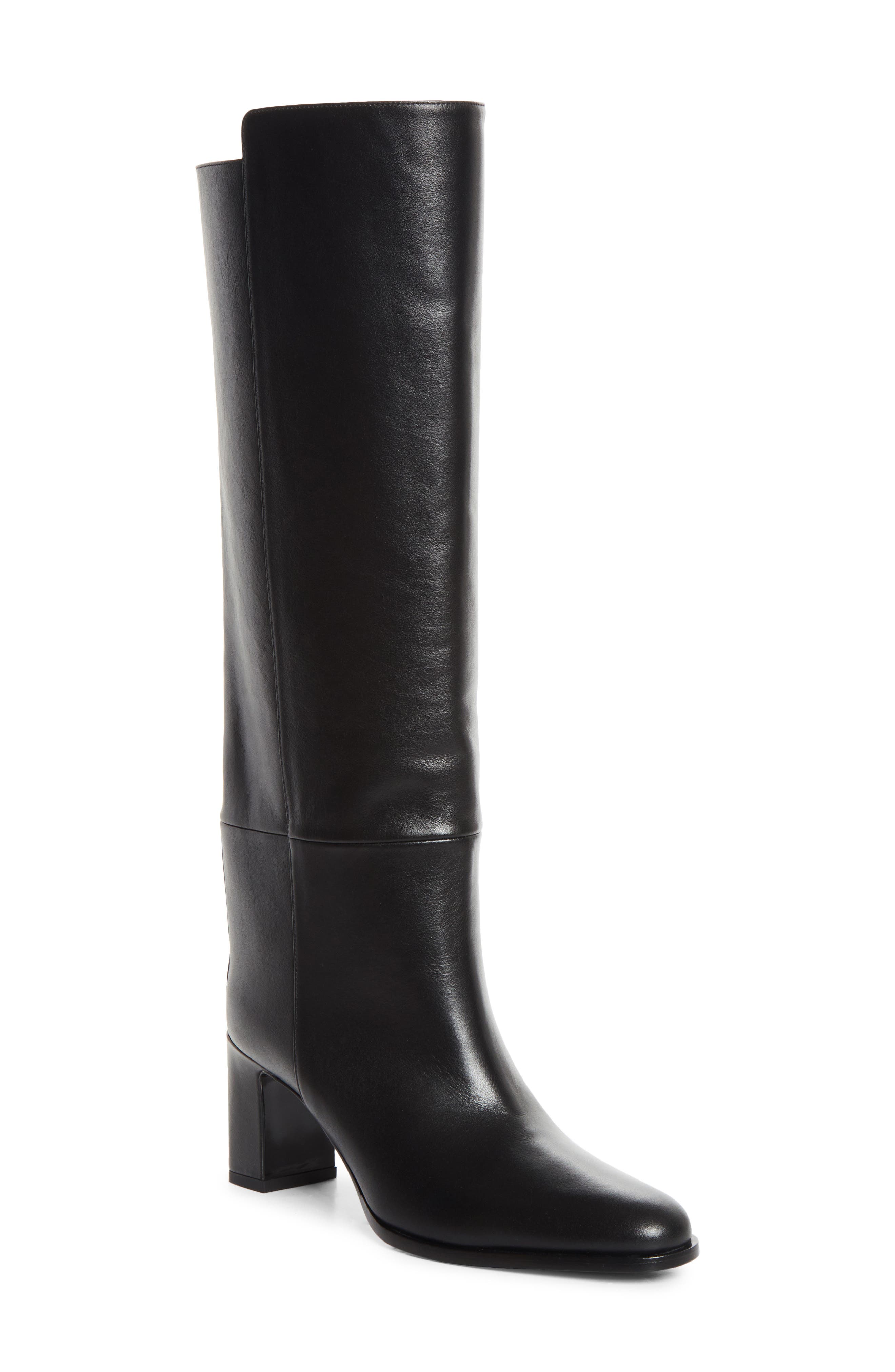 Caly Knee High Boot, Main, color, BLACK