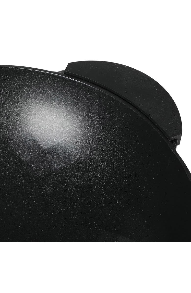 Kenmore Eugene 13 Inch Nonstick Cast Alumium Wok with Stainless Steel Lid, Alternate, color, Black