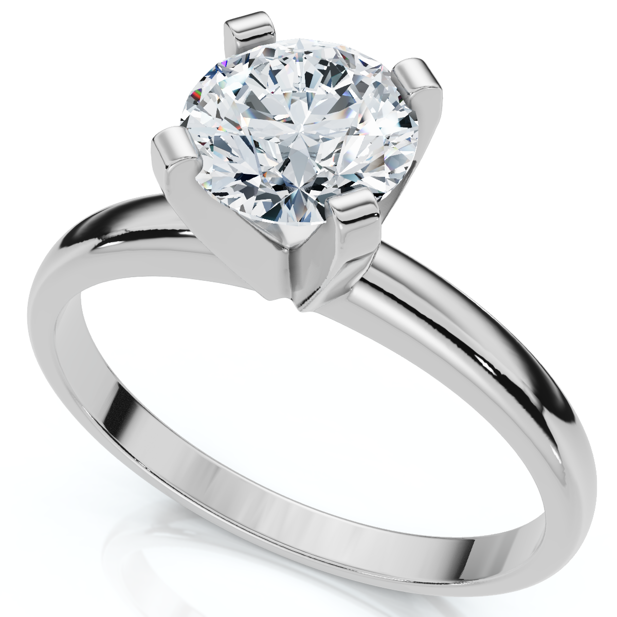 Bliss Diamond 3/4ct Solitaire Round Cut Lab Grown Diamond Engagement ...