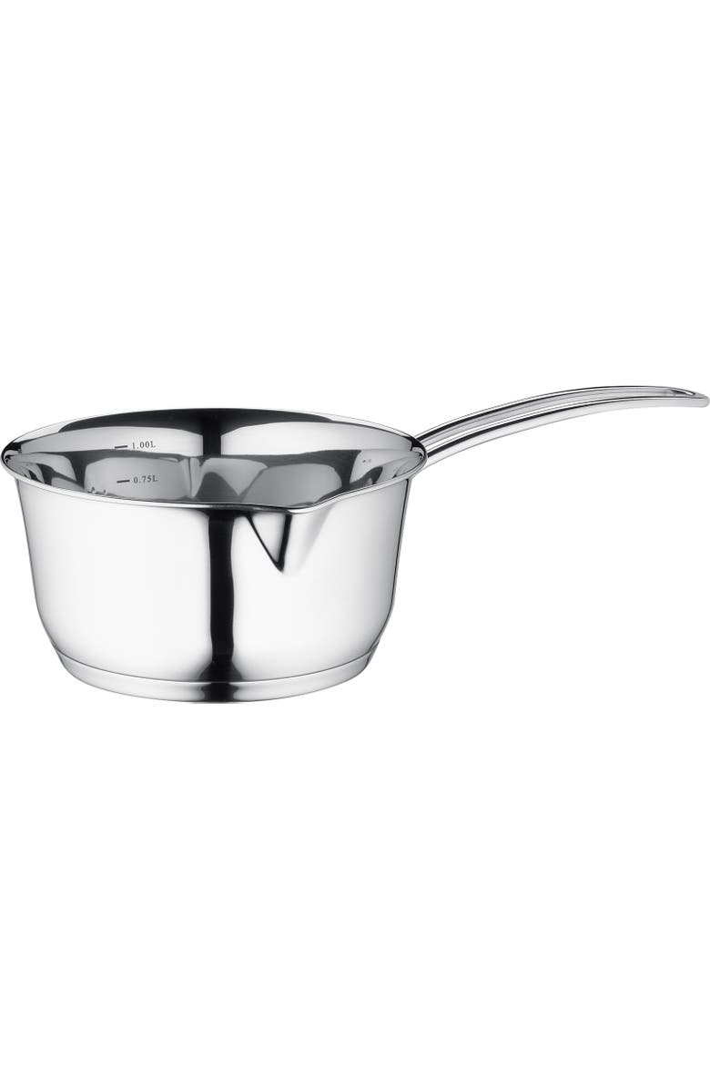 Kuchenprofi Saucepan w/ Clad Bottom, 1 qt., 6-Inch Diameter, Main, color, Silver