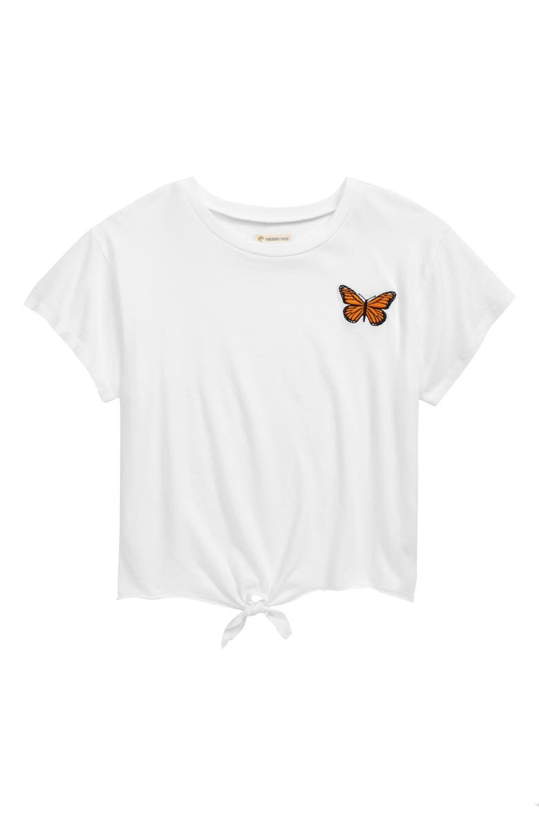 Tucker + Tate Kids' Tie Front Logo Tee, Main, color,
